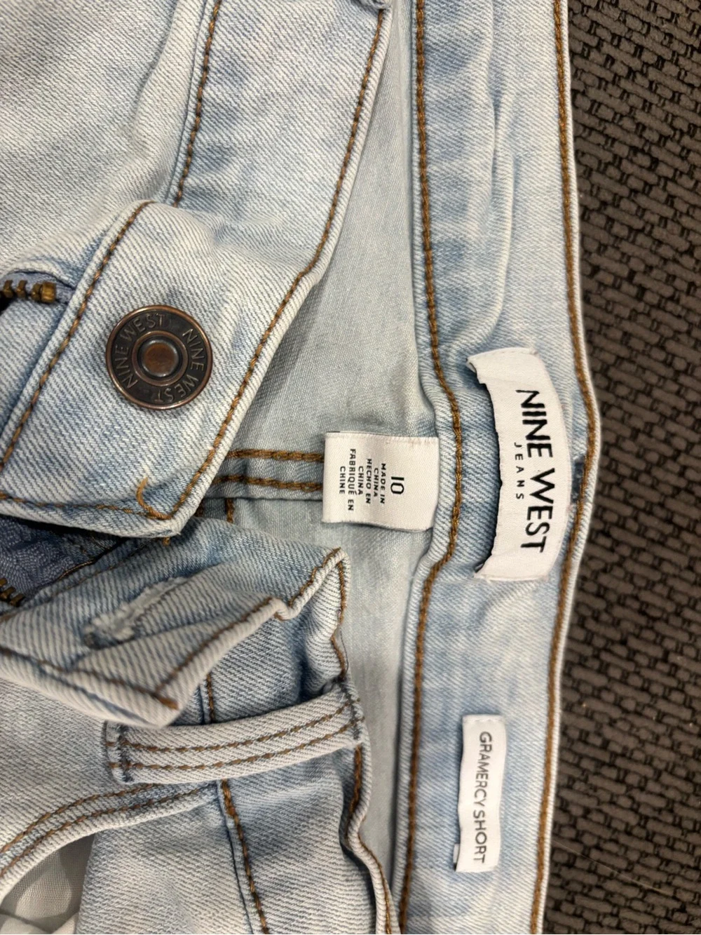Nine West Light Blue Denim Shorts